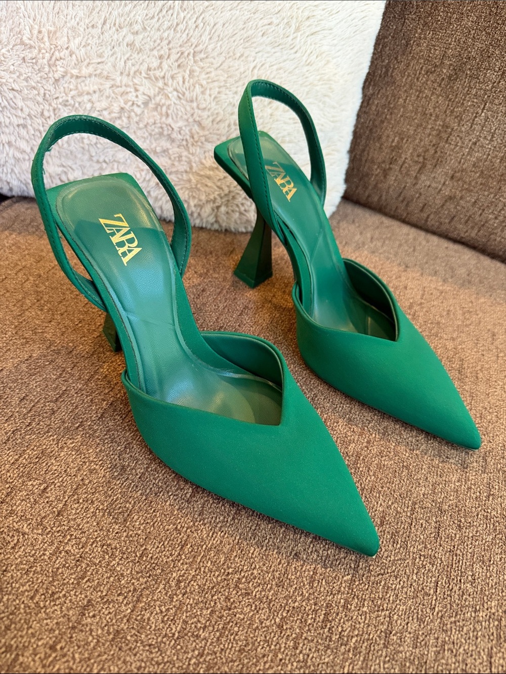 Zara sling back heels